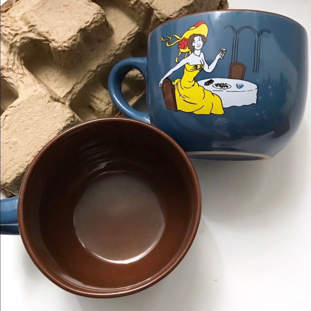 Café Bohēme Oversized Mug Set of 2 Coffee Soup Hot Chocolate